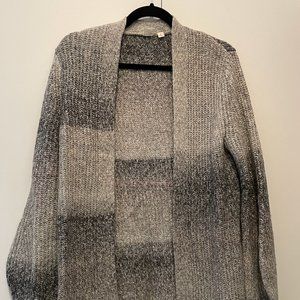Grey Striped Cardigan